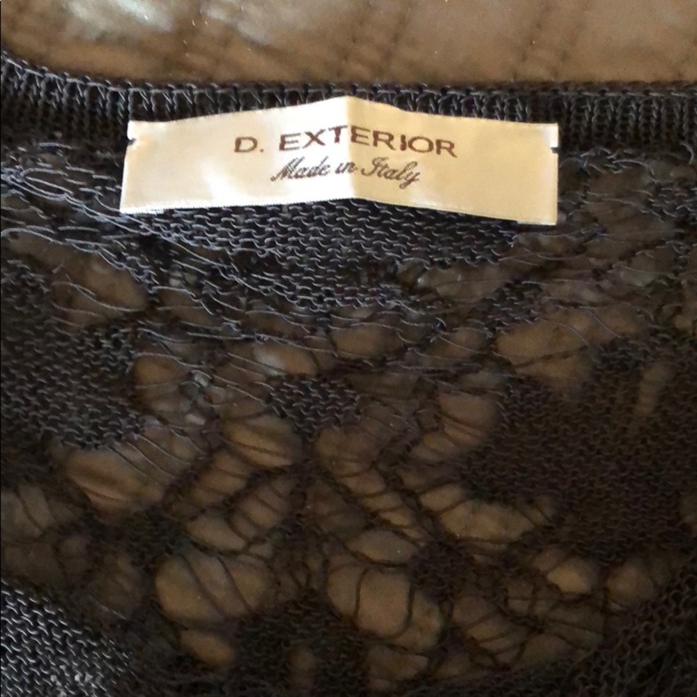 Italian knit lace black D Exterior dress